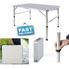 Image of 3FT HEAVY DUTY INDOOR OUTDOOR PORTABLE FOLDING PICNIC PARTY BBQ CAMPING TABLE