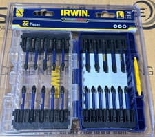 Image of Irwin 22 Piece Impact Pro Performance Screwdriver Drill Bit Set