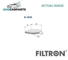 Image of CABIN POLLEN FILTER DUST FILTER K1278 FILTRON NEW OE REPLACEMENT