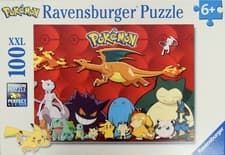 Image of Ravensburger 100 XXL Piece Jigsaw Puzzle 'MY FAVORITE POKÉMON' (6+) ~ Complete