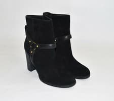 Image of New! UGG Dandridge Suede Harness Boot Black Suede Size 8.5 1019010 MSRP $250