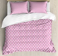 Image of Abstract Art Duvet Cover Set Connecting Mosaic Form