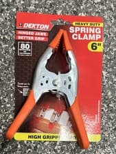 Image of Spring Clamp 6" 125mm - Heavy Duty Rubber Non-Slip Grip