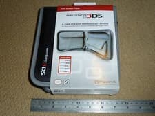 Image of NINTENDO 2DS 3DS XL OFFICIAL CONSOLE ZIP FOLIO CARRY CASE BRAND NEW! Black Grey