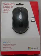 Image of Boxed Microsoft 1383 1496 Wireless Mobile Mouse 4000 - Graphite (D5D-00001)