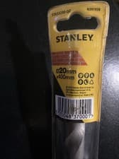 Image of Masonry Drill Bit, Stanley, 20 x 400mm - STA53200-QZ Tungsten Carbide Tip