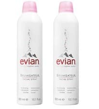 Image of Evian Facial Spray Brumisateur Duo 2x300ml Hydrating Mist Sensitive Skin Pure UK