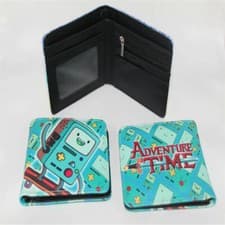 Image of Adventure Time with Finn and Jake Card Holder Coin Pocket Wallet PU Cash Purse