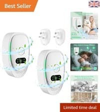 Image of 2-Pack Portable Negative Ion Air Purifier - Energy Efficient Odour Neutralizer