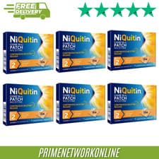 Image of 6x - NiQuitin Clear Patch 14mg - 7 Patches - Step 2 | 100% ORIGINAL ⭐⭐⭐⭐⭐