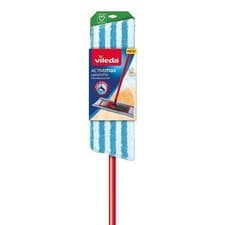 Image of Vileda Flat Mop Active Max with Telescopic Broom Handle Microfibre technology