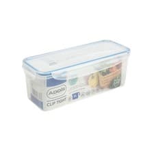 Image of Addis Clip Tight Food Storage Container 2 Litre Narrow Rectangle Airtight