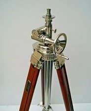 Image of Royal Vintage Style Wooden Tripod Stand Floor Lamp Home Decor Without Shade