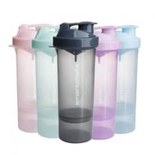 Image of SMART-SHAKE Protein Shaker Bottle, Mixer Shaker Cup SmartShake Slim 400ml-500ml