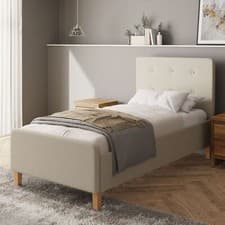 Image of Ashbourne Ottoman Storage Bed Single Natural
