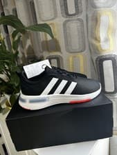 Image of Adidas Racer TR23 Wide Shoes Kids Black, Size 5.5 Black And White Stripes BN