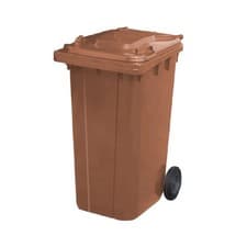 Image of 240 Litre Brown Wheelie Bin - High Quality Council Standard