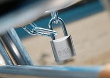 Image of IFAM Long Shackle Marine Padlock Keyed Alike. - 40mm. One key fits all.