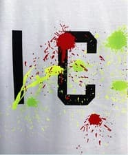 Image of Men's DSQUARED2 Icon Splash White Black T-Shirt UK S-XXL Fast Free Delivery