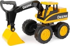 Image of John Deere Sandbox Big Scoop Excavator Toy with Tilting Dump Bed - Construction