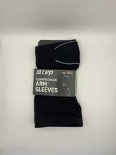 Image of CEP Compression Arm Sleeves Unisex Black Grey L2 III See Size In Description