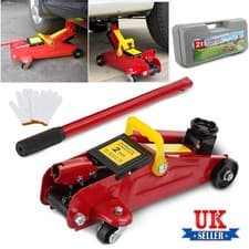 Image of 2 Ton Tonne Hydraulic Trolley Floor Jack With Plastic Storage Carry Case Car Van