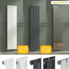 Image of Vertical Designer Radiator Single Double Flat Panel Central Heating Tall Rads