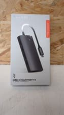 Image of Satechi Type-C Multi-Port Adapter V2, a portable USB-C hub designed for laptops