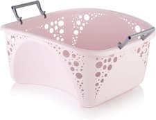 Image of Minky 40L Stackable Laundry Basket, Stackable Washing Basket, Sturdy Foldable Ha