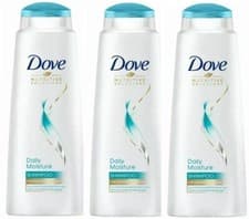 Image of DOVE SHAMPOO DAILY MOISTURE GENUINE SHAMPOO 400ML x 3 FOR STRONGER DAILY HAIR