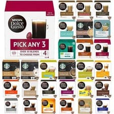 Image of NESCAFE DOLCE GUSTO COFFEE PODS: 3 BOXES of 16 CAPSULES (YOU CHOOSE BLEND)