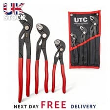 Image of 3-Piece Water Pump Pliers With Locking Function 180mm 240mm 300mm
