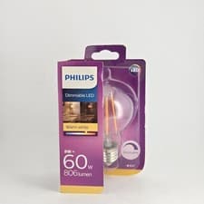 Image of Philips Dimmable LED Bulb 8W = 60W Warm White 806 Lumen E27 A60 Energy A+