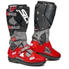 Image of Sidi Crossfire 3 SRS Motocross Boots MX Grey/Red/Black CE enduro