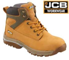 Image of JCB F/TRACK MENS LEATHER SAFETY WATERPROOF WORK BOOTS STEEL MIDSOLE TOE CAP SIZE
