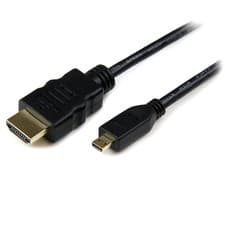 Image of Startech Micro HDMI to HDMI 4K Gold Plated Shielded High Speed Cable 2m