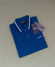 Image of Hugo Boss - Men's Polo Shirt (Blue, L)