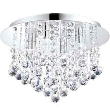 Image of Modern LED Ceiling Light in Chrome Crystal D.35 GL0891