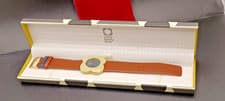 Image of ORLA KIELY Women's Poppy Flower Brown Leather Strap Quartz Watch-VGC/Working