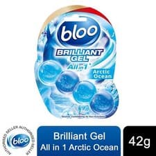 Image of Bloo Toilet Rim Blocks Brilliant Gel All in 1 Arctic Ocean or Spring Rain, 42g