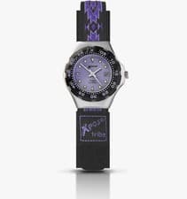 Image of Sekonda Kids Black Nylon Strap Purple Dial Quartz Watch 3315