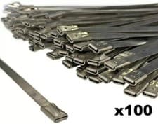 Image of Stainless Steel Cable Ties Tie Wraps Marine 316 Grade Strong 840x7.9mm - x100