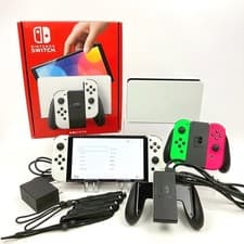 Image of Nintendo Switch OLED White 64GB Console All Accessories Selectable Set 1Day Ship