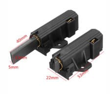 Image of ZANUSSI ZWC1301W 3KG 1300rpm WASHING MACHINE MOTOR CARBON BRUSHES