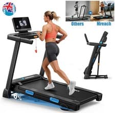 Image of MERACH T12 Foldable Incline Treadmill Home Gym Folding Treadmill Running Machine