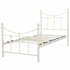 Image of Ivory Metal 3Ft Single Bed BECKY