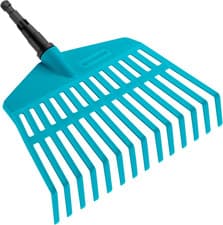 Image of GARDENA Combisystem Plastic Broom: the Light and Handy Rake for Small Garden Are