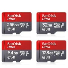 Image of SanDisk Ultra Micro SD 32GB 64GB 128GB Class 10 SD Micro TF Flash Memory Card