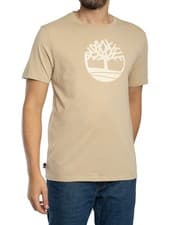 Image of Timberland Men's Tree Logo T-Shirt, Beige
