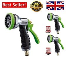 Image of 7 Pattern Spray Gun for Efficient Garden Watering - Aluminium & Brass Fittings